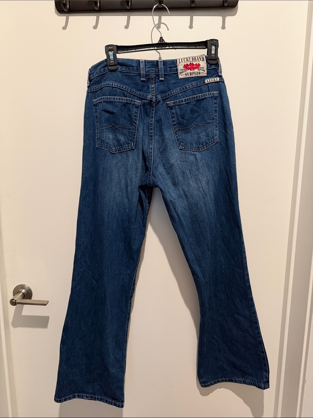 Vintage Lucky Brand American Made Dungarees Dark Blue Bootcut Jeans - Picture 9 of 10
